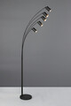 Lampadar Marley, TRIO, 80x55x200 cm, 10W, 5x GU10, metal, negru mat