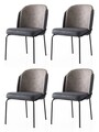 Set scaune 4 piese, Nmobb, Dore, Aur / Antracit