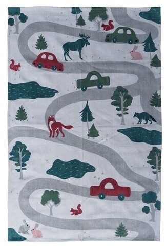 Covor pentru copii cars print, heinner, 90x130 cm, bumbac, multicolor