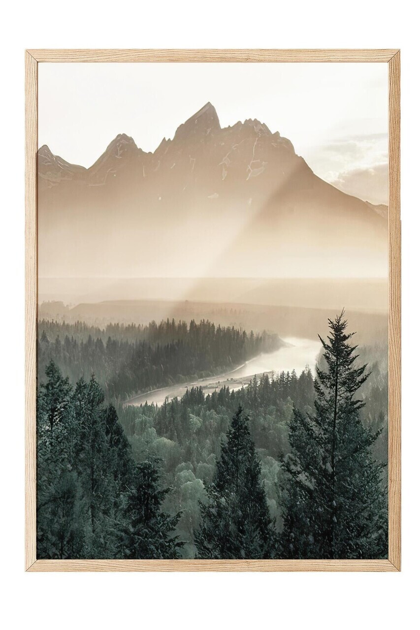 Tablou decorativ, 108407, Lemn masiv, Sticla PVC, Multicolor - view 2