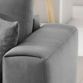 Coltar extensibil dreapta 4 locuri ELTAP, RT-04NU, Dalia, 289x190x95 cm, lemn/poliester, gri