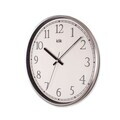 Ceas de perete decorativ, Slim, 90% PLASTIC/10% STICLĂ, Dimensiune: 30,5 x 30,5 cm, Argintiu