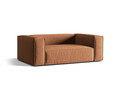 Canapea 2 locuri, Nuria-88, Micadoni Home, 170x110x72 cm, catifea, miere