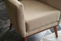 Fotoliu, Balcab Home, 825BLC2343, Lemn de carpen, Crem