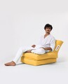 Fotoliu extensibil, Siesta, Ferndale Bean Bag, 55 - 180 cm, poliester impermeabil, galben