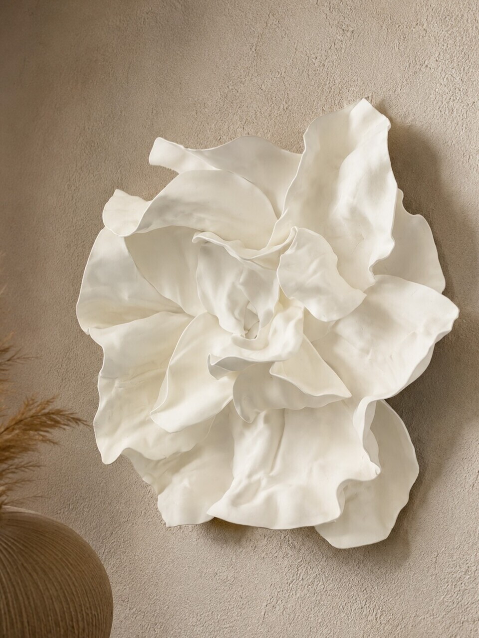 Decoratiune de perete, DM0010, Dimensiune: 50 x 50 cm, Alb — imaginea 2