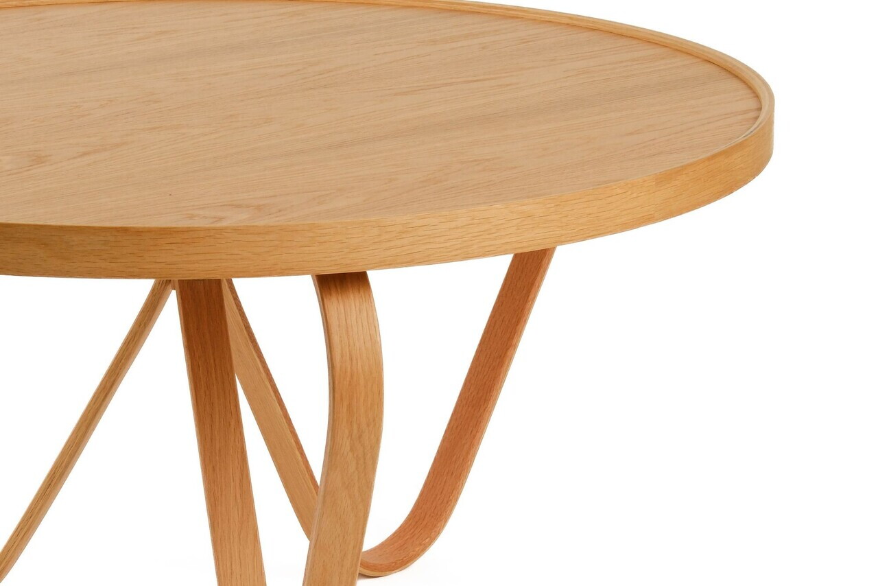 Masuta de cafea, Hanah Home, Spring 100, 100x48x100 cm, LEMN MASIV DE STEJAR, Stejar — imaginea 4