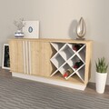 Bufet, Zena Home, Luna, Stejar Safir / Alb