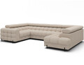 Coltar extensibil dreapta 3 locuri ELTAP, RT-18CAL, Fectory, 346x205x93 cm, lemn/poliester, bej deschis