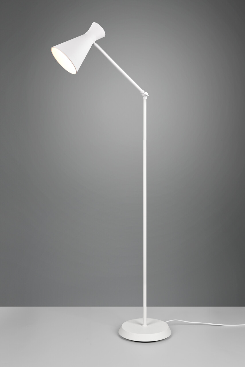 Lampadar Enzo, RL, 25x48.8x150 cm, 10W, 1x E27, metal, alb mat - view 2