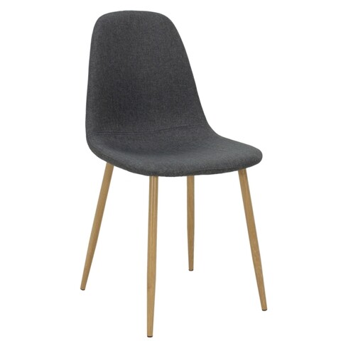 Scaun Bella, Pakoworld, 44x50x88 cm, metal/textil, gri inchis