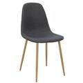 Scaun Bella, Pakoworld, 44x50x88 cm, metal/textil, gri inchis