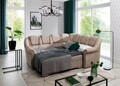 Coltar extensibil dreapta 3 locuri ELTAP, LII-067, Lord II, 243x195x112 cm, lemn/poliester, bej inchis