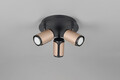 Plafoniera Gillan, TRIO, 30x16 cm, 10W, 3x GU10, metal, bronz