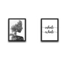 Set 2 tablouri decorative, Inhale Exhale Set, PAL, Hartie, Multicolor