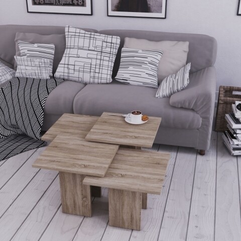 Masuta pentru living, Homitis, Grade - Dark Oak, 40x40x45 cm