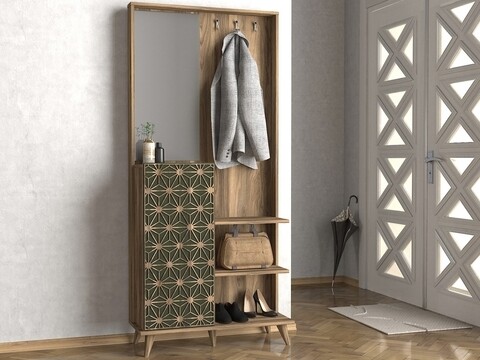 Cuier tress, tera home, 89x35x192 cm, maro