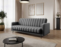 Canapea extensibila 3 locuri ELTAP, Roneyy, 212x89x86 cm, lemn/poliester, gri inchis