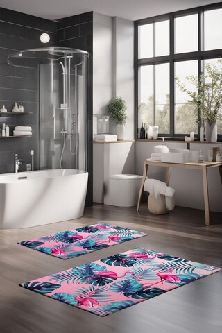 Set covorase de baie, Cartwright, CT-5343, Poliester, Multicolor