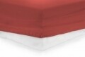 Cearceaf de pat cu elastic Red Heinner, 160x200 cm, 100% bumbac, rosu