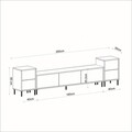 Comoda TV, Inarch, Imaj, Travertin / Auriu