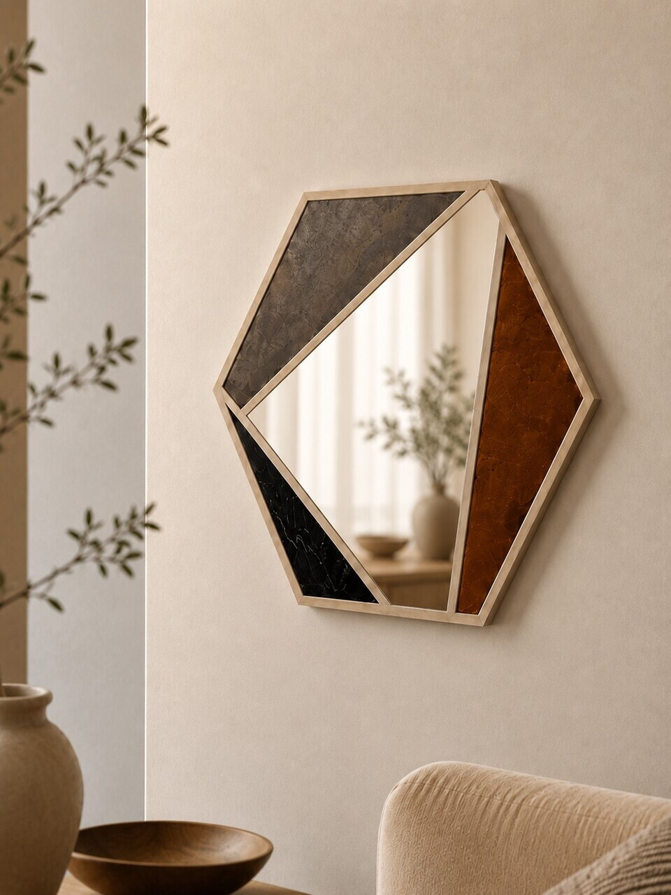Oglinda decorativa, DM0016, Oglindă acrilică, Multicolor — imaginea 3