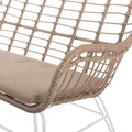Canapea pentru gradina 2 locuri Ariki v2, 121 x 62 x 76 cm, otel/ratan sintetic