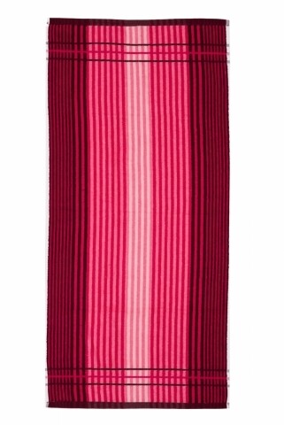 Prosop de plaja lines, heinner, 70 x 140 cm, 80% bumbac/ 20% poliester, roz