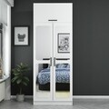 Dulap pentru haine, Minerva, Kale White, 90x235x52 cm, PAL, Alb