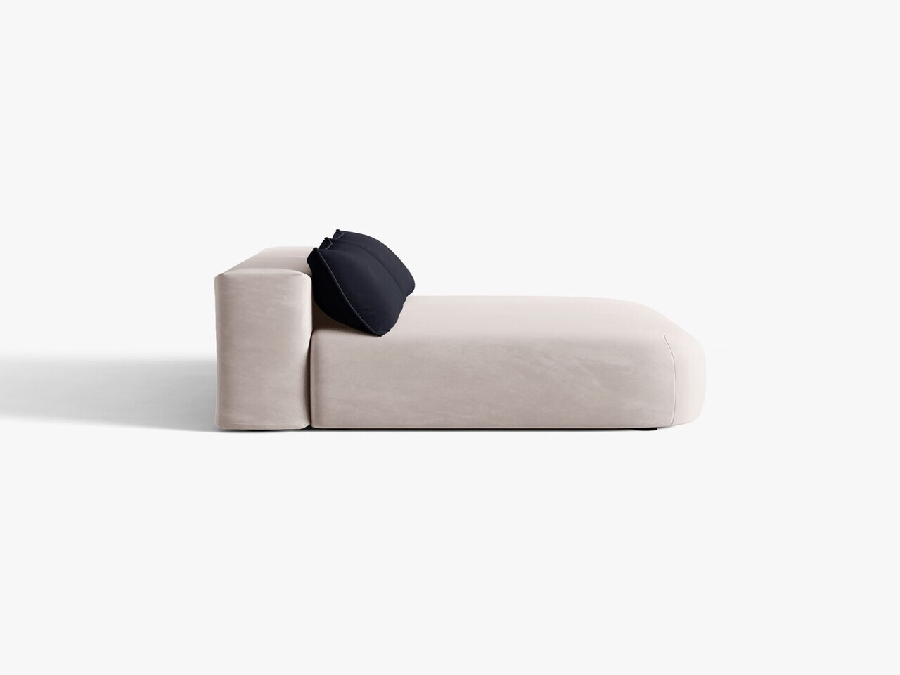 Canapea extensibila 3 locuri, Hena, Micadoni Home, 205x112x85 cm, catifea, gri deschis — imaginea 5