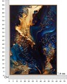Tablou decorativ Andromeda -A, Mauro Ferretti, 60x90 cm, canvas/lemn de pin/plastic, multicolor