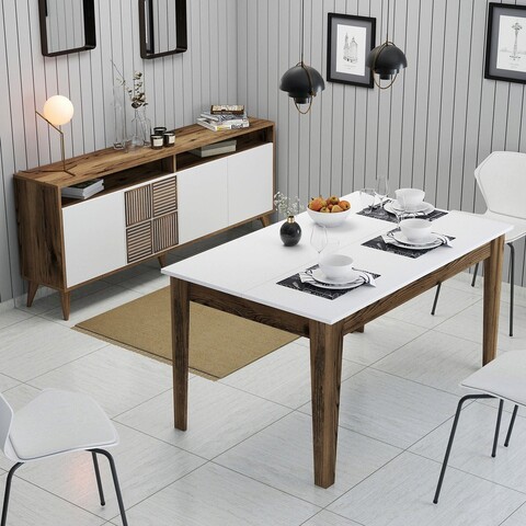 Set mobilier living, Hommy Craft, Milan 522, Nuc / Alb Hommy Craft