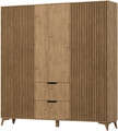 Dulap pentru haine ELTAP, Entsian, 185x60x192 cm, PAL/ABS, stejar