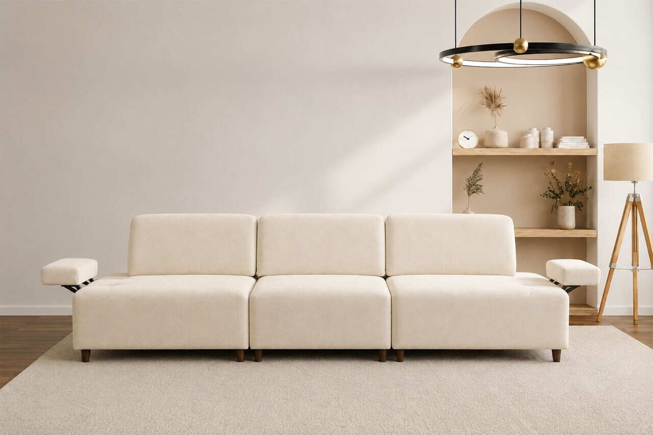 Canapea cu 4 locuri, Atelier del Sofa, 560ARE5355, Crem — imaginea 4