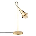 Lampa de masa, Sarmal - 3071, Opviq, 18 x 30 x 57 cm, 1 x E27, 40W, auriu
