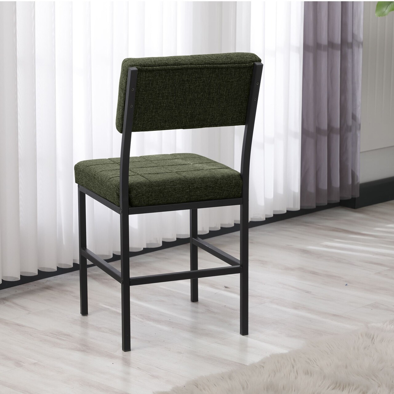 Scaun, Hanah Home, Dubai, 40x82x40 cm, Verde - view 4