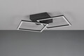 Plafoniera Trail, RL, 44.5x39.5x6.9 cm, 20W, 1x SMD, metal, negru mat