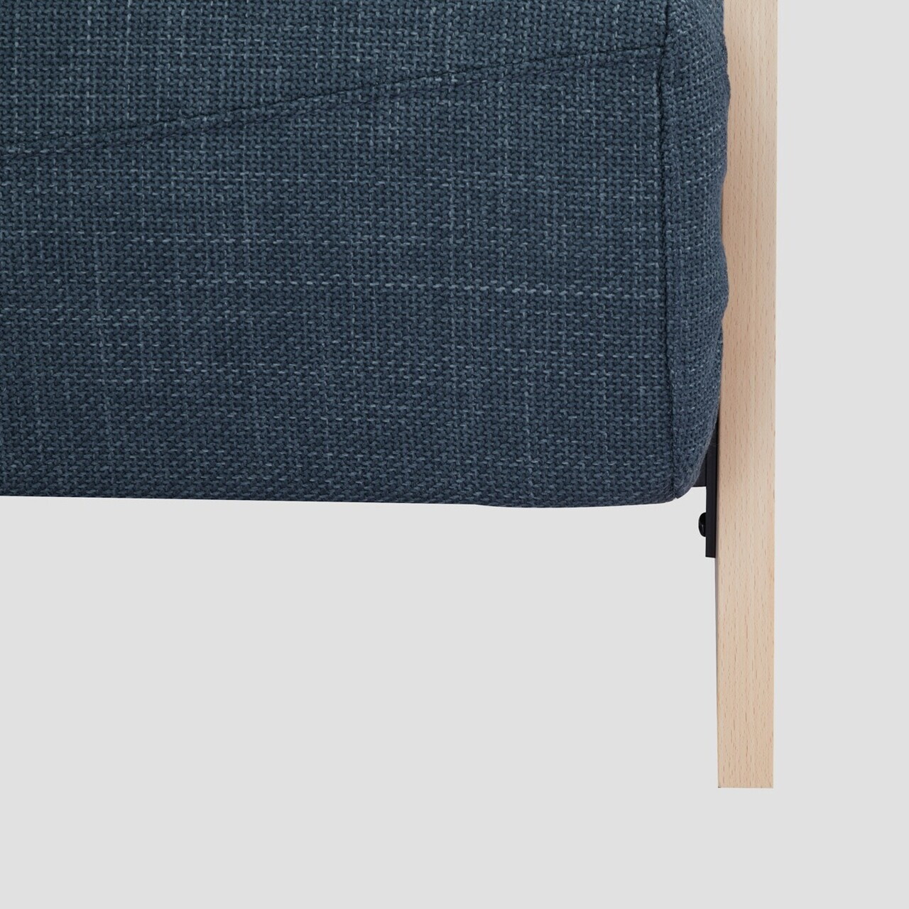 Canapea extensibila 1 loc Calore, Homla, 117x90x82 cm, lemn/poliester, albastru inchis - view 10
