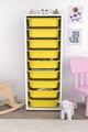 Dulap multifunctional, Estella, Zola 9N, Alb / Galben