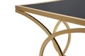 Masuta de cafea Infinity, Mauro Ferretti, 110x60x45 cm, fier, auriu
