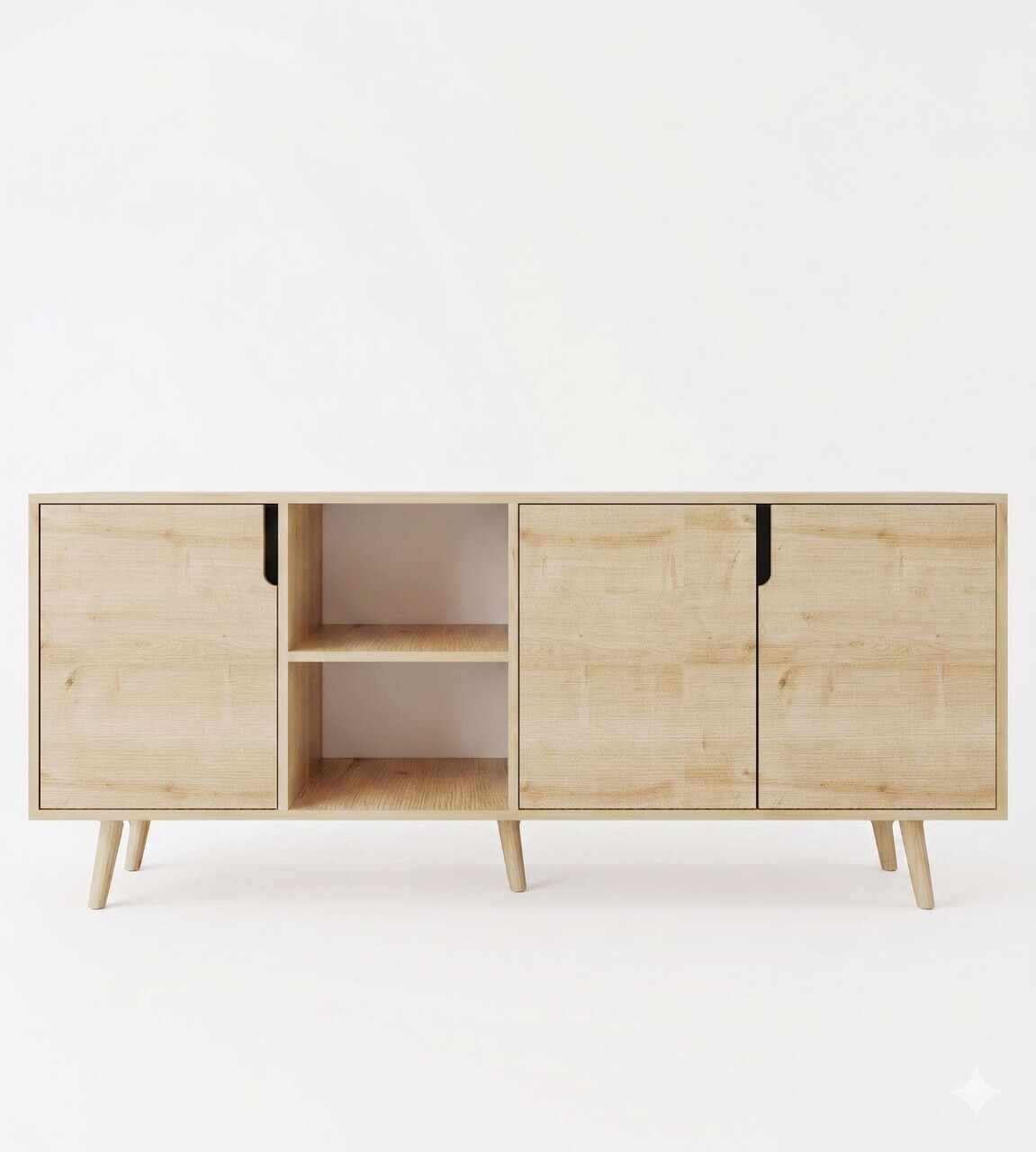 Consola, Hanah Home, Latina Modern 180, 180x80x45 cm, PAL MELAMINAT, Maro — imaginea 5