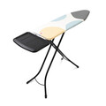 Masa de calcat, Brabantia B, Spring Bubbles, 124x38 cm, 7 pozitii de reglare, cu suport statie de calcat, otel/bumbac
