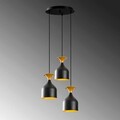 Lustra, Alby, 527ABY1821, Metal, Negru/Auriu