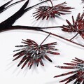 Decoratiune de perete, Maple, Metal, Dimensiune: 115 x 90 cm, Roșu/Negru