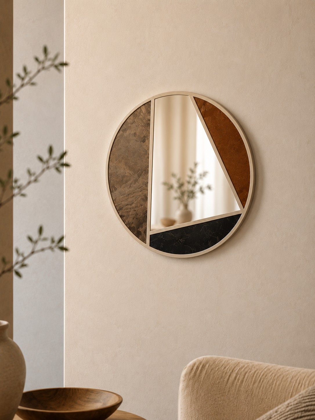 Oglinda decorativa, DM0015, Oglindă acrilică, Multicolor