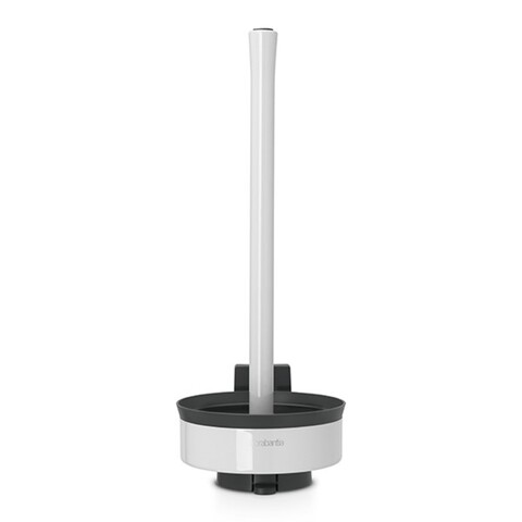 Suport role rezerva hartie igienica, Brabantia, Profile White, 15.5x14x38.3 cm, otel, alb