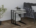 Masute, Puqa Design, Sali, PAL, Negru / Cyrstal