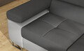 Coltar extensibil dreapta 4 locuri, ELTAP, Anton, 272x203x85 cm, lemn/poliester, gri inchis/gri deschis