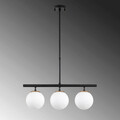 Lustra, Fulgor, 942FLG1116, Metal, Negru / Antic / Alb
