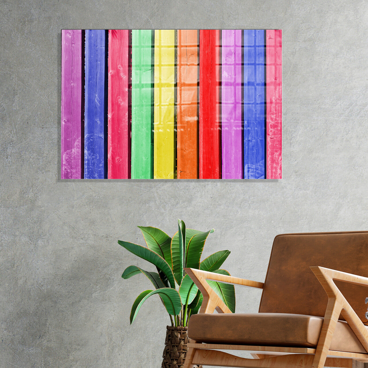 Tablou decorativ, 1227, Sticla temperata, 50 x 70 cm, Multicolor - 1 | YEO